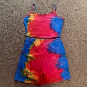 Tie dye two piece set